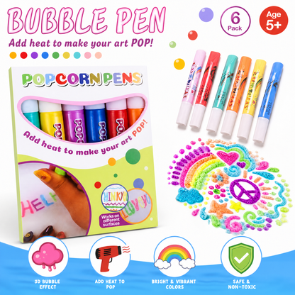🔥Limited Time 50% Off!💕 🌈DIY Bubble Popcorn Drawing Pens🖍️