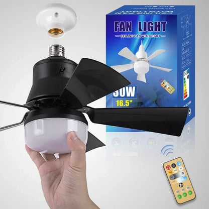 ⏳LAST DAY SALE 49% OFF🔥40W LED Ceiling Fan Light – 20.5” Ultra-Quiet with Remote 🎯 | E27 + FREE B22 Adapter 🔌 | For Bedroom 😴, Kitchen 👩‍🍳 & Garage 🛠️ – UK Ready! 🇬🇧