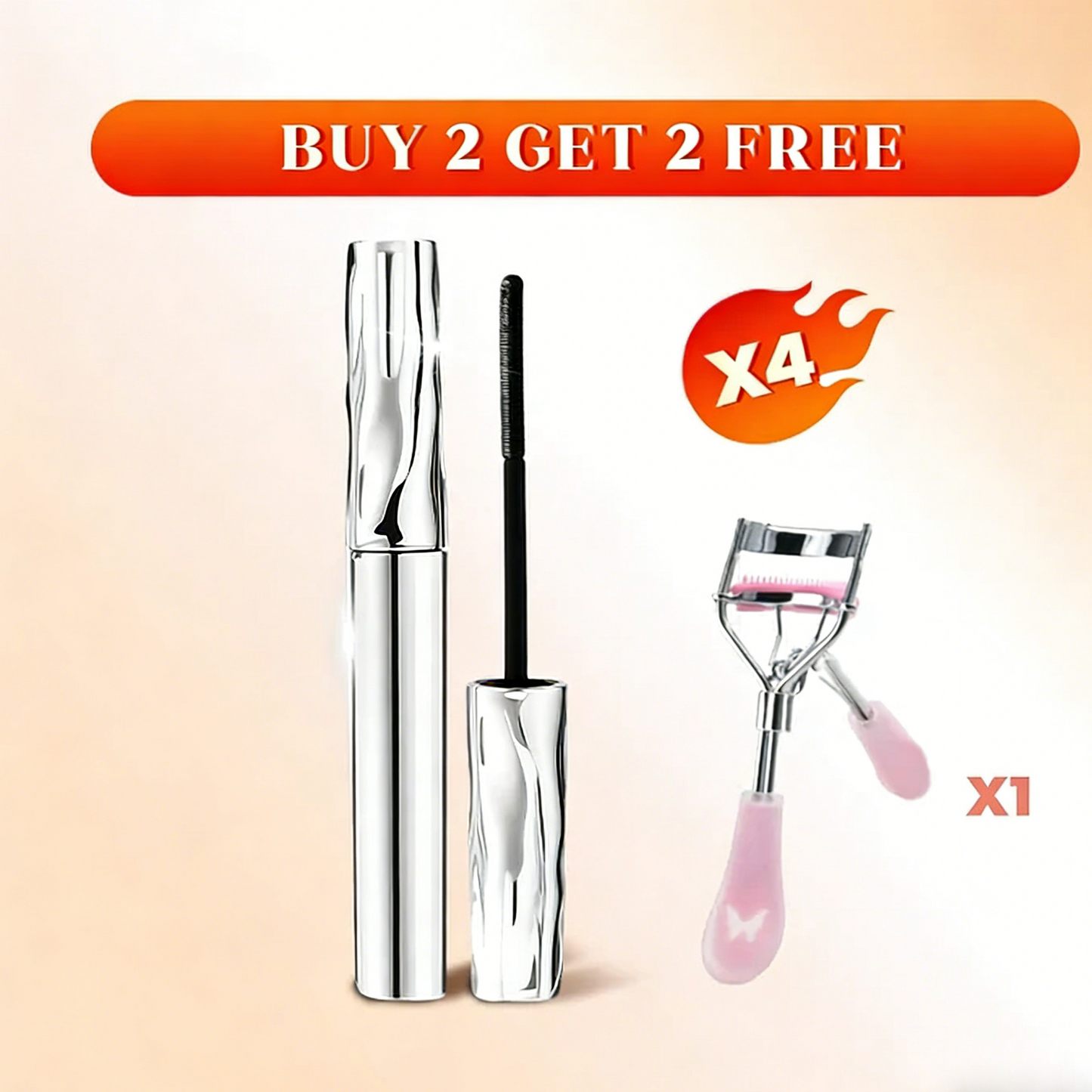 🥳Buy 1 Get 1 Free💞50K+ SOLD!👁️✨All-Day Beautiful Lashes, Smudge-Proof! Waterproof Fiber Mascara for Natural Volume💖