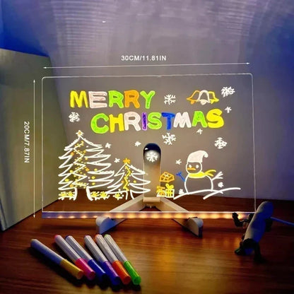 ✨FLASH SALE -￡8.99!!⏳🎨Luminous Led Drawing Board For Children