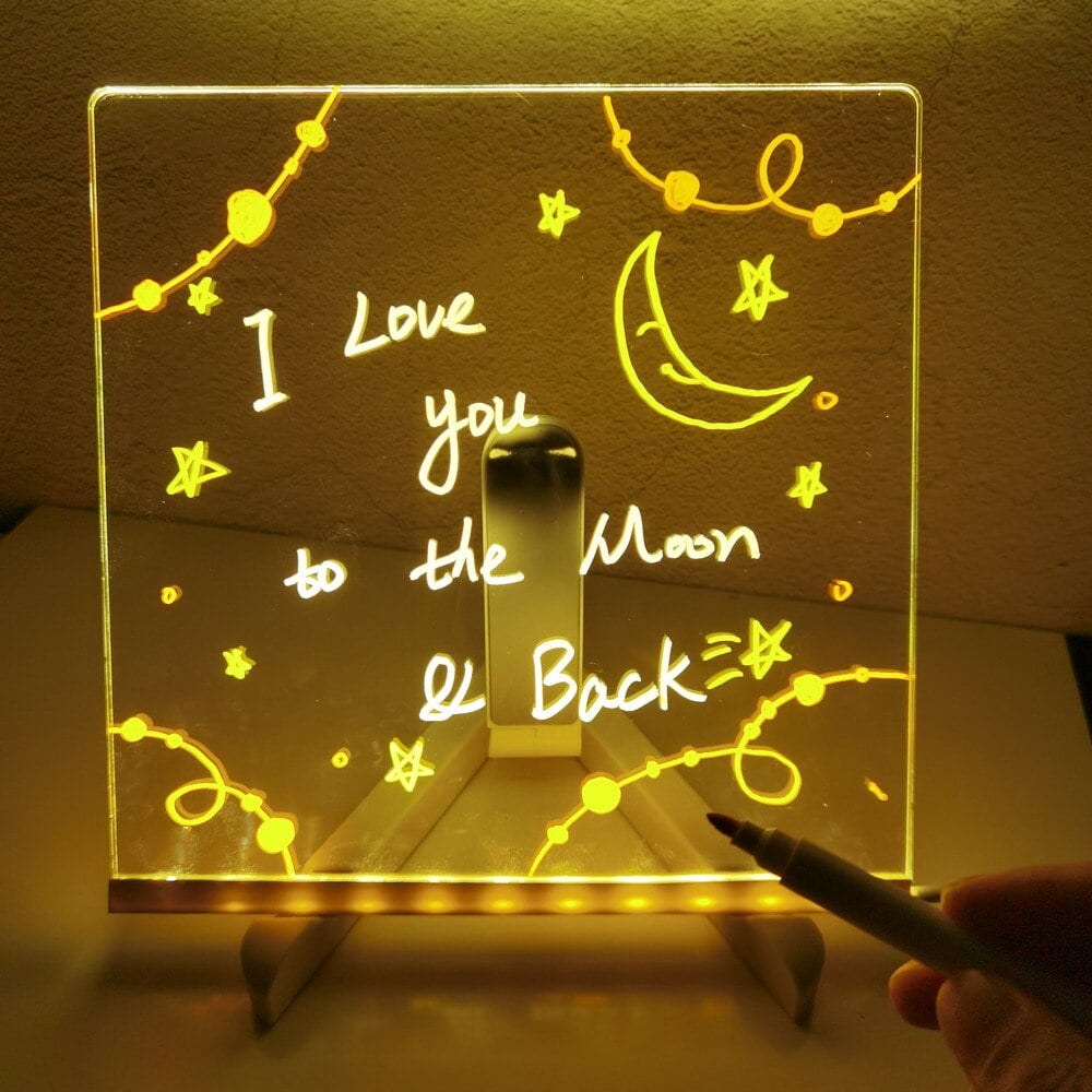 ✨FLASH SALE -￡8.99!!⏳🎨Luminous Led Drawing Board For Children