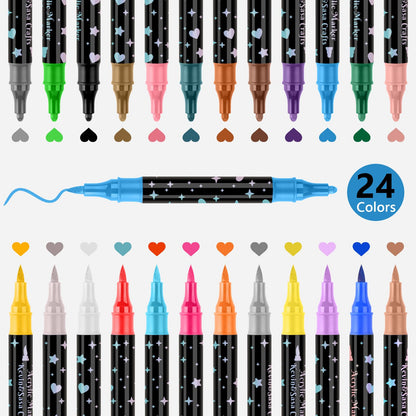 🔥This Week's Special Price:£7.99!!✨🎁Dual-Tip Glitter Marker Pen