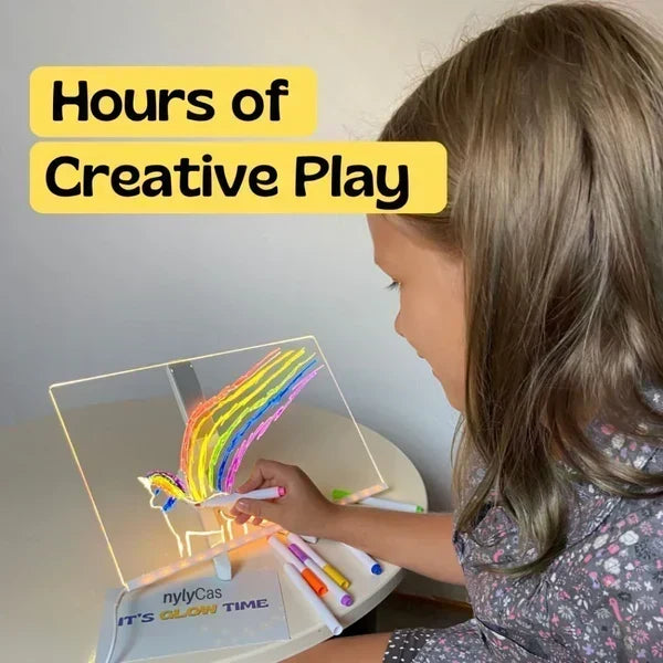 ✨FLASH SALE -￡8.99!!⏳🎨Luminous Led Drawing Board For Children