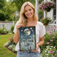 Retro Night Sky Metal Sign – “Sometimes I just look up…” Inspirational Wall Decor