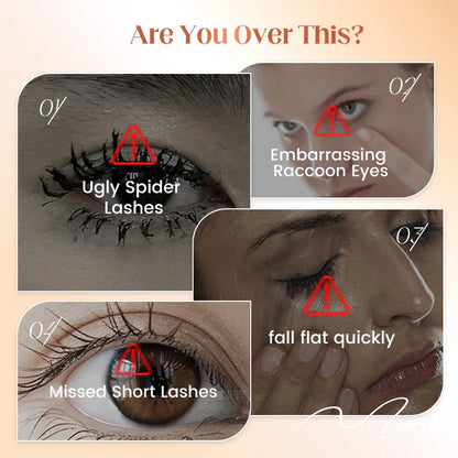 🥳Buy 1 Get 1 Free💞50K+ SOLD!👁️✨All-Day Beautiful Lashes, Smudge-Proof! Waterproof Fiber Mascara for Natural Volume💖