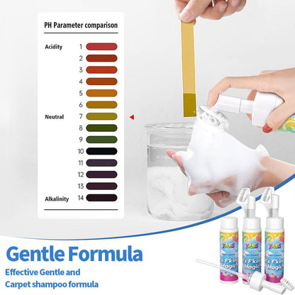 ⏳LAST DAY BUY 2 GET 1 FREE!!💖Clean Magic Foam Cleaner for Carpets & Upholstery – Pet Stain & Odour Remover with Cleaning Brush🧼🪄