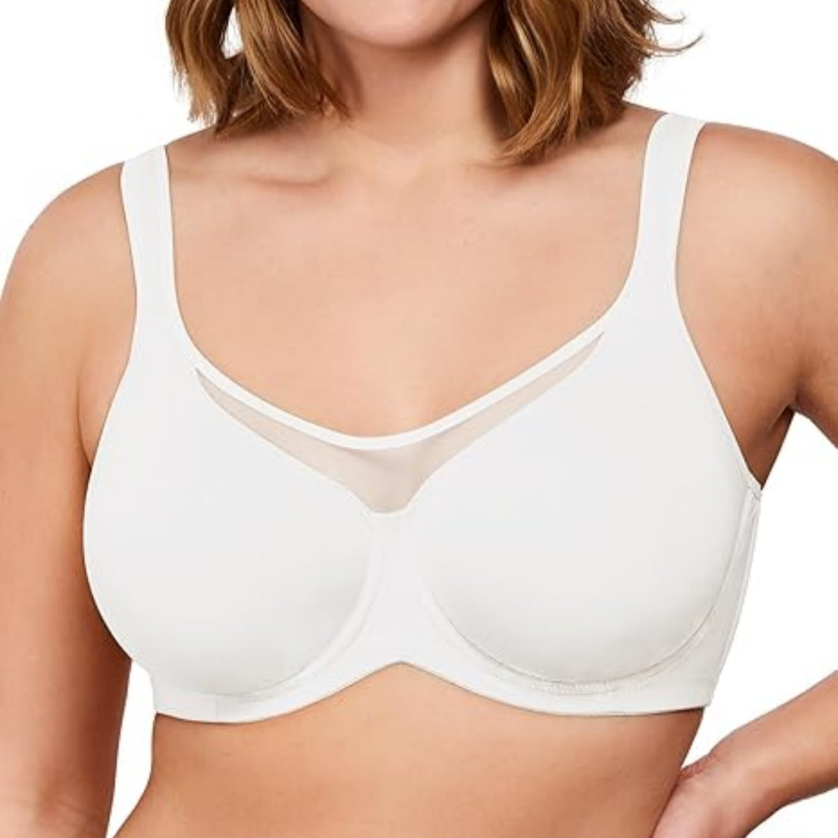 ⏳LAST WEEK SALE -ONLY £6.99!🖤💐Women's Elegant Sheer Full Coverage Plus Size Bra