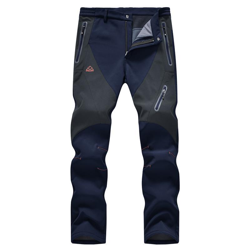 🏆LAST DAY SALE 50% OFF!!🔥Men's Waterproof Winter Trousers with Fleece Lining Cargo Pants