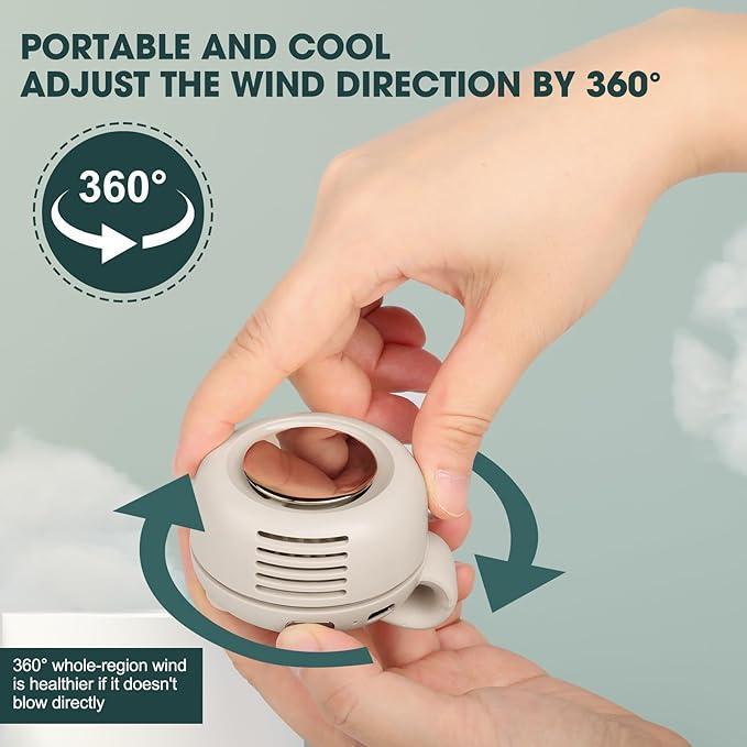 ❄️Summer HOT Sales-only ￡11.99!!!💥💨360° Rotatable Portable Mini Clip-on Fan