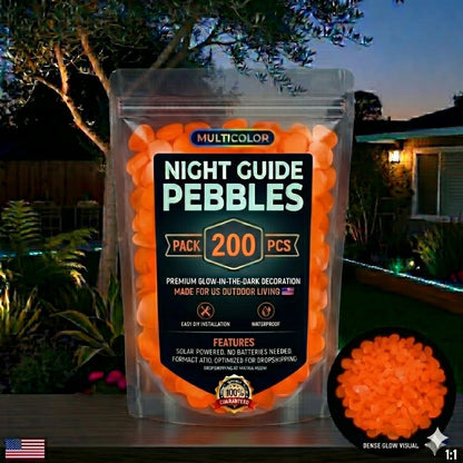 💥LAST DAY SALE 49%OFF💥🌈Colorful Glow-in-the-Dark Garden Stones