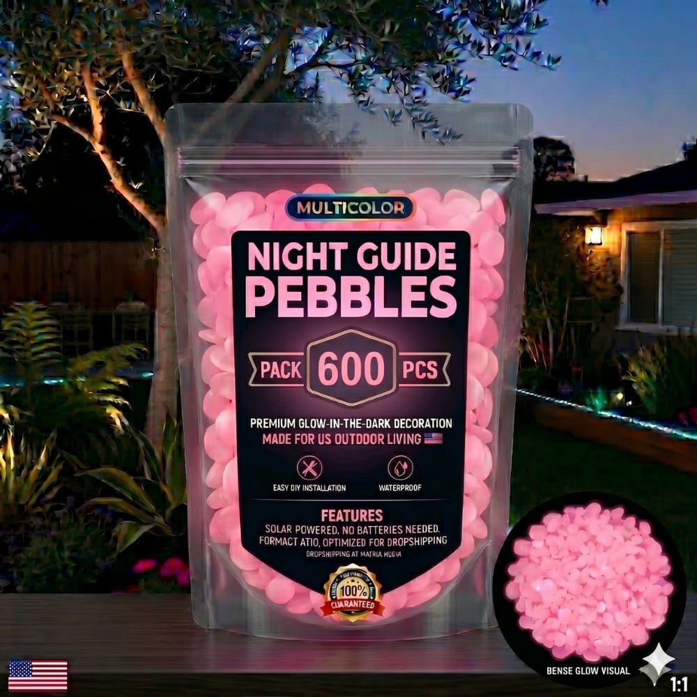 💥LAST DAY SALE 49%OFF💥🌈Colorful Glow-in-the-Dark Garden Stones