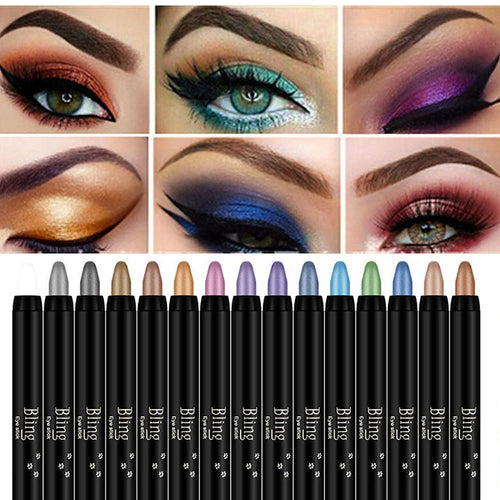 🎉2026 New Year Sale 50% OFF🎉15 Color Highlighter Eyeshadow Pencil Waterproof Glitter Eye Shadow Eyeliner Pen