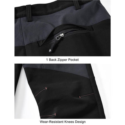 🏆LAST DAY SALE 50% OFF!!🔥Men's Waterproof Winter Trousers with Fleece Lining Cargo Pants