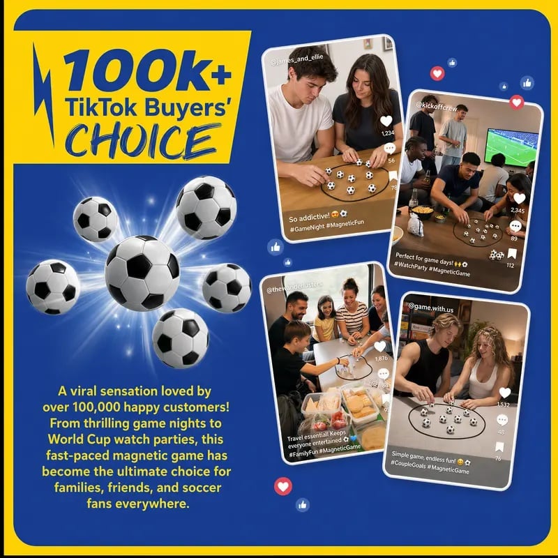 ⏳Limited Hot Sales - 65% OFF⚽ Magnetic Football Chess Game😍2026 Trending Family Party Game Includes 20 Magnets | Easy to Learn, Hard to Stop Playing