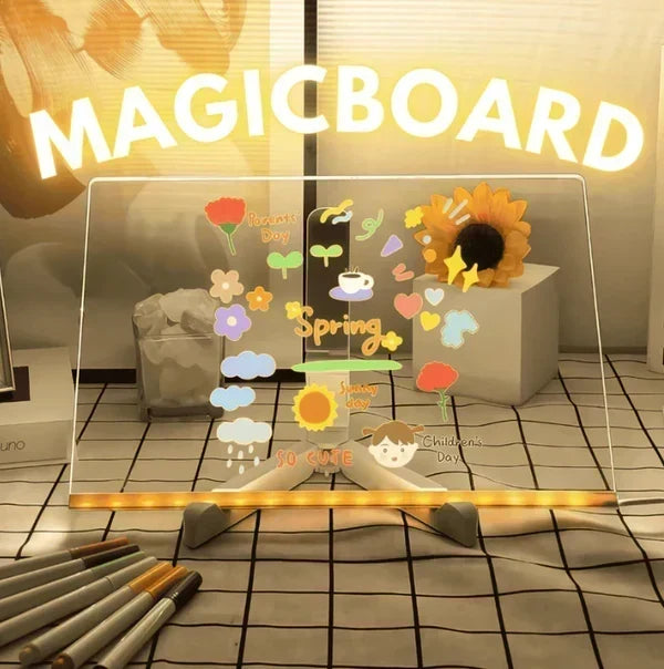 ✨FLASH SALE -￡8.99!!⏳🎨Luminous Led Drawing Board For Children