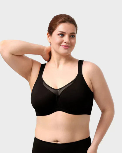 ⏳LAST WEEK SALE -ONLY £6.99!🖤💐Women's Elegant Sheer Full Coverage Plus Size Bra
