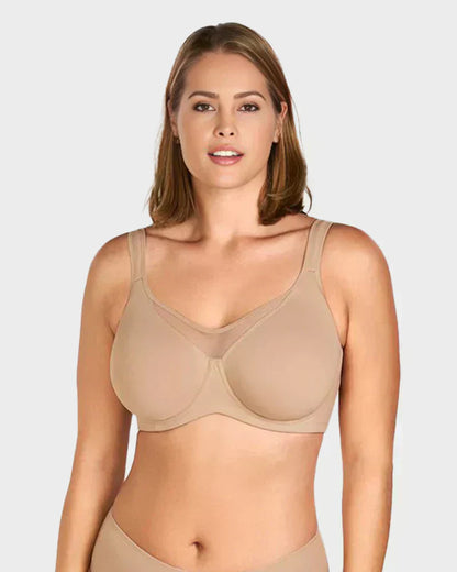 ⏳LAST WEEK SALE -ONLY £6.99!🖤💐Women's Elegant Sheer Full Coverage Plus Size Bra