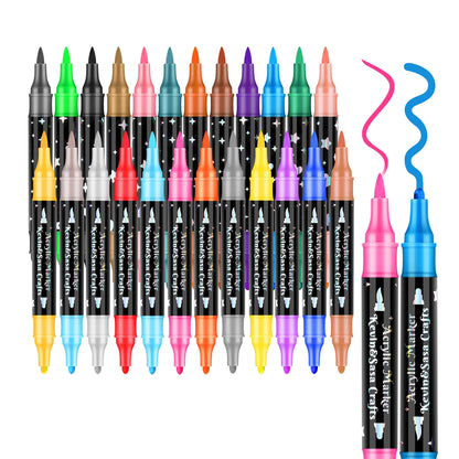 🔥This Week's Special Price:£7.99!!✨🎁Dual-Tip Glitter Marker Pen