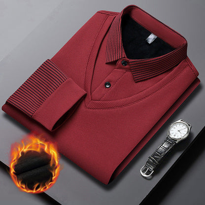 🎁 Hot Sale 49% OFF 🔥Striped Lapel Fake Two-Piece Shirt