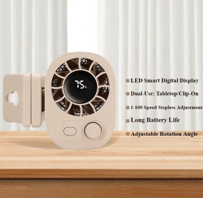 💥Summer Hot Sales❄️🏆 50K+ SOLD! – Almost Gone💨 AirFlex Car Fan 360°🔄| LED Display📈| USB⚡
