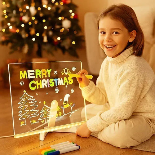 ✨FLASH SALE -￡8.99!!⏳🎨Luminous Led Drawing Board For Children