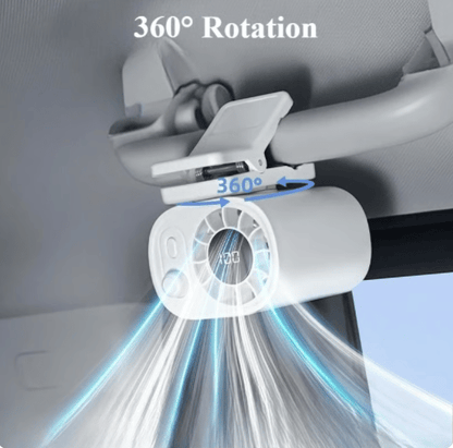 💥Summer Hot Sales❄️🏆 50K+ SOLD! – Almost Gone💨 AirFlex Car Fan 360°🔄| LED Display📈| USB⚡