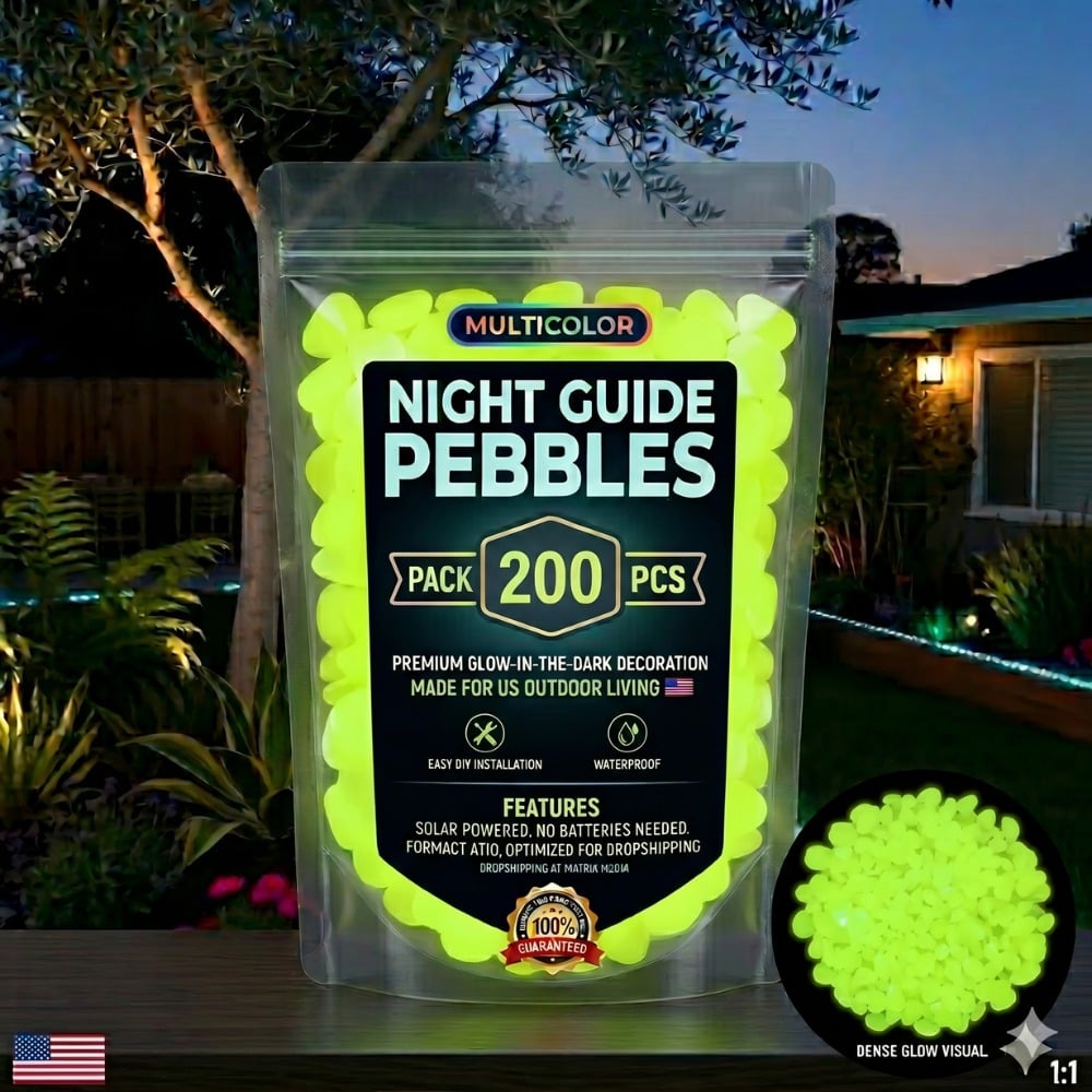 💥LAST DAY SALE 49%OFF💥🌈Colorful Glow-in-the-Dark Garden Stones