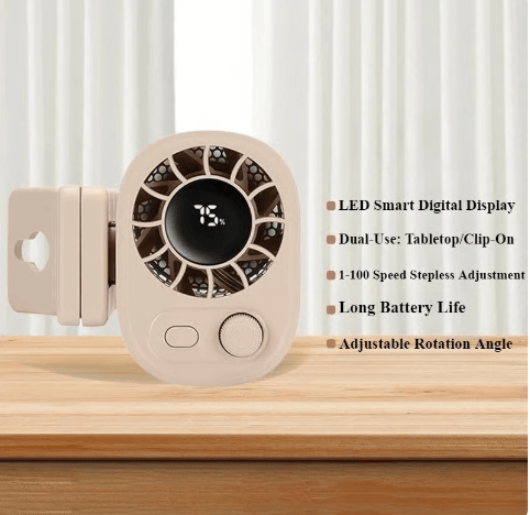 💥Summer Hot Sales❄️🏆 50K+ SOLD! – Almost Gone💨 AirFlex Car Fan 360°🔄| LED Display📈| USB⚡
