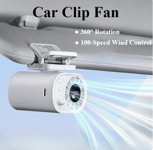 💥Summer Hot Sales❄️🏆 50K+ SOLD! – Almost Gone💨 AirFlex Car Fan 360°🔄| LED Display📈| USB⚡