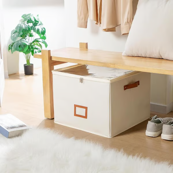⏰🔥LIMITED TIME 49% OFF! 👟 Fabric Shoe Organizer Storage Box – Foldable, Large Capacity, Dustproof & Breathable for Closet & Bedroom 🧺✨-UK
