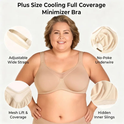 ⏳LAST WEEK SALE -ONLY £6.99!🖤💐Women's Elegant Sheer Full Coverage Plus Size Bra