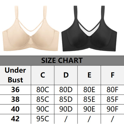 ⏳LAST WEEK SALE -ONLY £6.99!🖤💐Women's Elegant Sheer Full Coverage Plus Size Bra