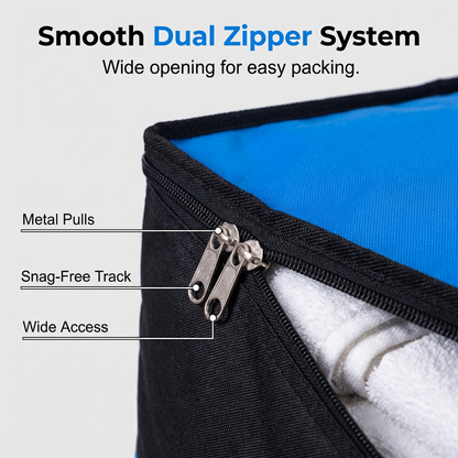 📦Last Day Special Price:£8.99!!!🧳 Collapsible Storage and Moving Bag – Heavy-duty handles & zippered closure – Folds flat, perfect for moving, travel or closet organization – reusable & easy to clean 🏠