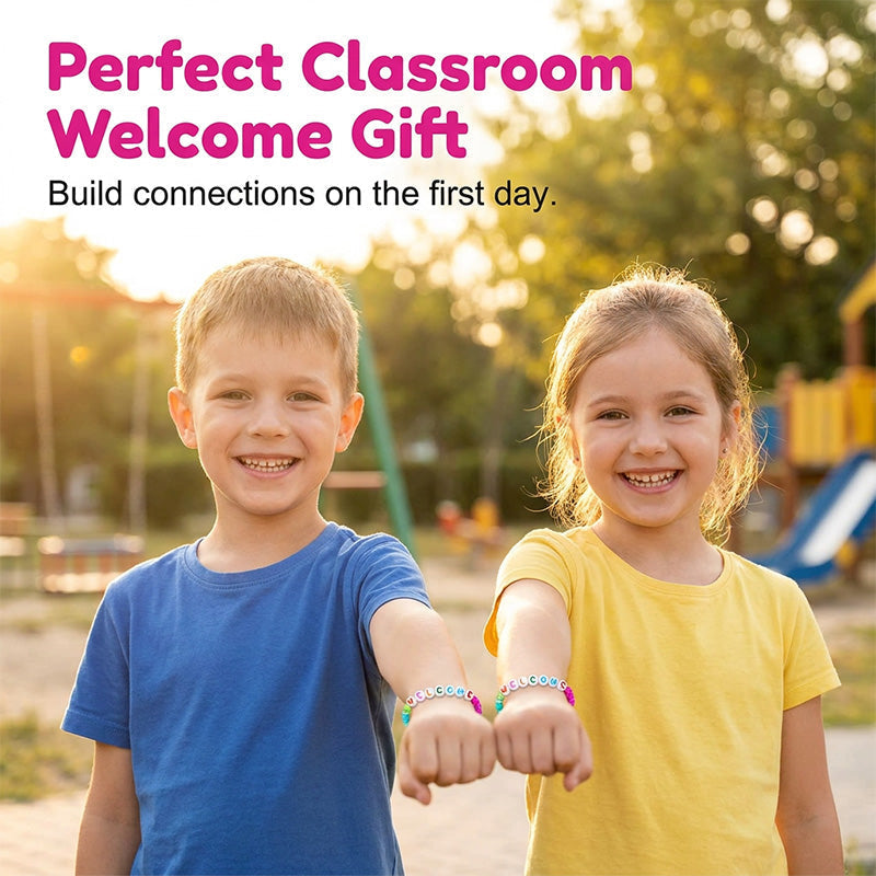 📿💖 Welcome bead bracelets – build classroom bonds & spread kindness! 🌟