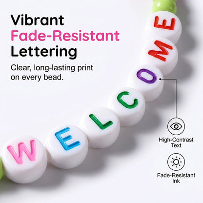 📿💖 Welcome bead bracelets – build classroom bonds & spread kindness! 🌟