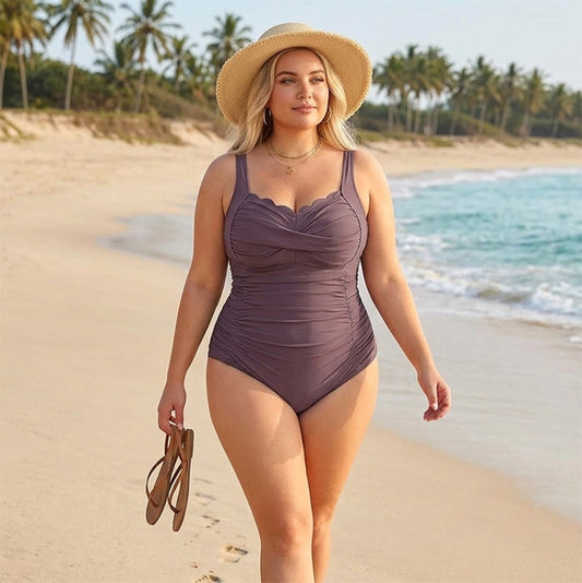 🔥Summer Hot Sale 50% OFF😍 Loved by 30,000+ Women✨Cross Waist Flattering One-Piece Swimsuit