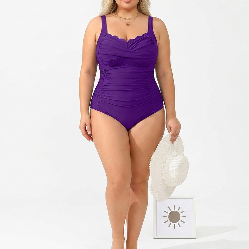 🔥Summer Hot Sale 50% OFF😍 Loved by 30,000+ Women✨Cross Waist Flattering One-Piece Swimsuit