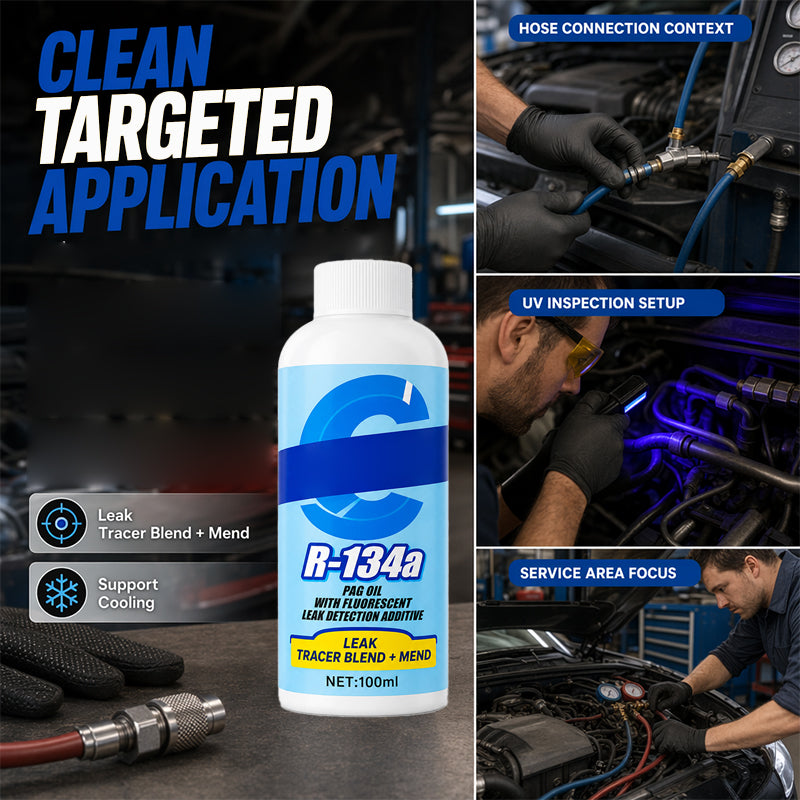 ⏰Limited Time Sales - save 49% OFF🚗 Car Air Con Leak Sealer with UV Dye – Restore Cold Air Fast ❄️ Easy DIY Solution