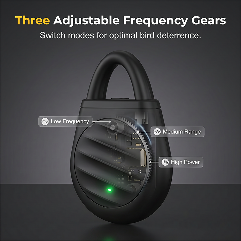 🔥Limited time offer Buy 3 get 2 free！🐦No more trouble from birds, beasts and locusts！Portable Ultrasonic Bird Repellent Keychain