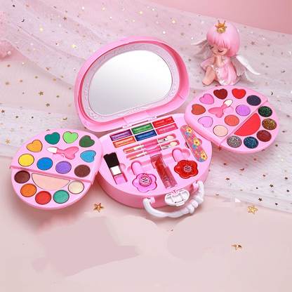 🏆LIMITED TIME SALES - JUST ￡16.99💄Kids Washable Makeup Toy Set with Portable Pink Handbag