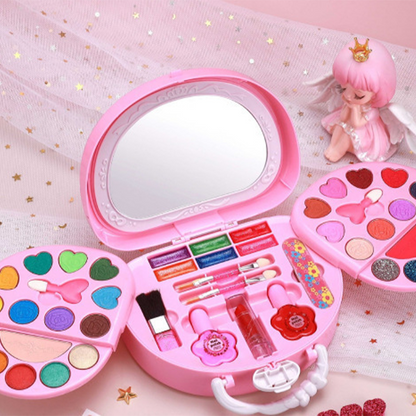 🏆LIMITED TIME SALES - JUST ￡16.99💄Kids Washable Makeup Toy Set with Portable Pink Handbag