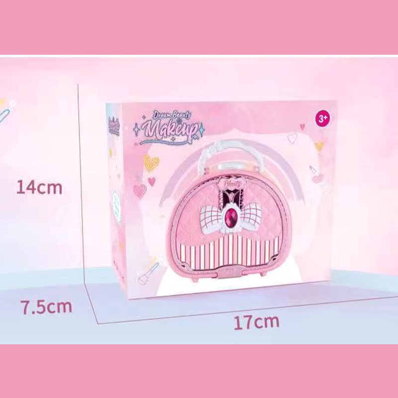 🏆LIMITED TIME SALES - JUST ￡16.99💄Kids Washable Makeup Toy Set with Portable Pink Handbag