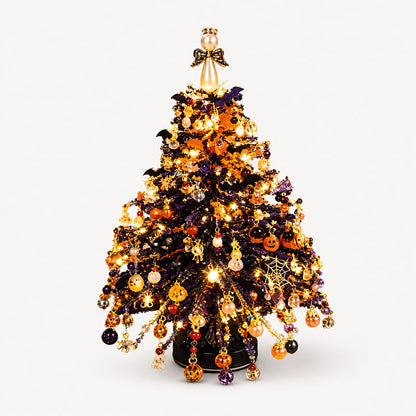 🔥Hot Sale 50% OFF🔥 Elegant Beaded Mini Christmas Tree – Collector's Holiday Decor Set, Tabletop 🎄
