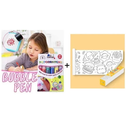 🔥Limited Time 50% Off!💕 🌈DIY Bubble Popcorn Drawing Pens🖍️
