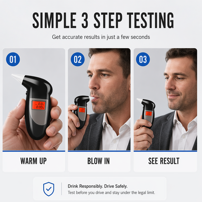 🎉 2026 Sale! 💞Portable Breath Alcohol Tester