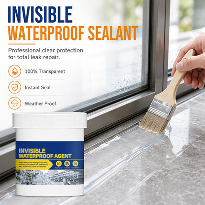 🥳2026 HOT SALE🥳💞50K+ SOLD!💧🛡️ 50% OFF! Invisible Waterproof Sealant – Crystal clear, dries undetectable on tiles, marble & wood. Stops roof, wall & sink leaks – no more ugly white patches! ✨🏠