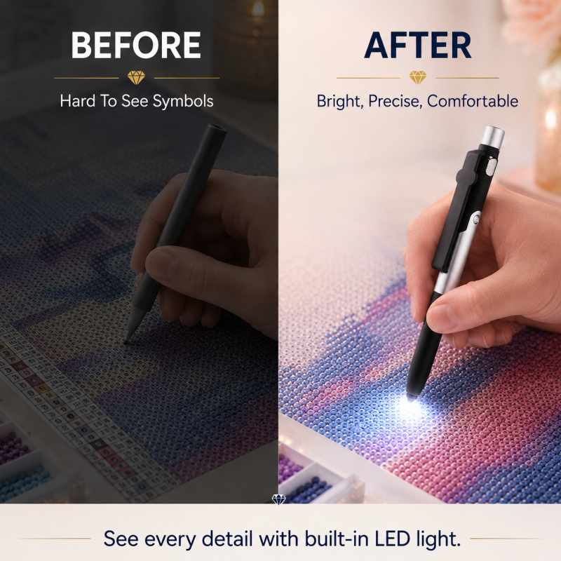 Portable LED Diamond Art Pen