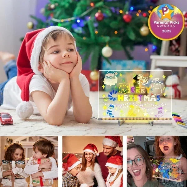 ✨FLASH SALE -￡8.99!!⏳🎨Luminous Led Drawing Board For Children
